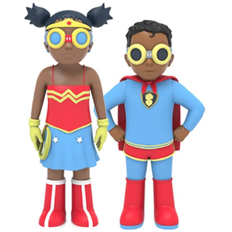'66 Lil Wonda & Supa : Power Duo (Set) by Hebru Brantley