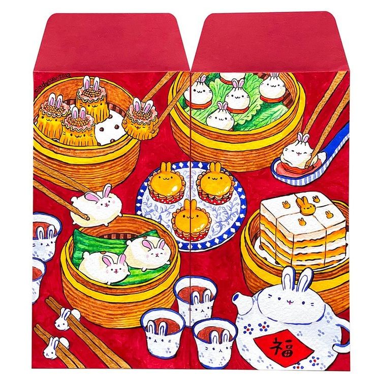028 Bunny Dim Sum  by Cindy Suen