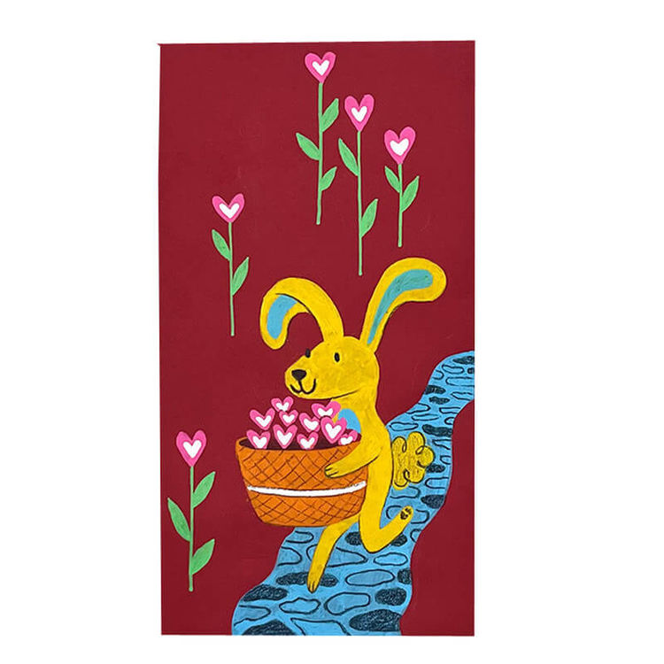037 Bunny Love - Flowers by Deepti Sunder
