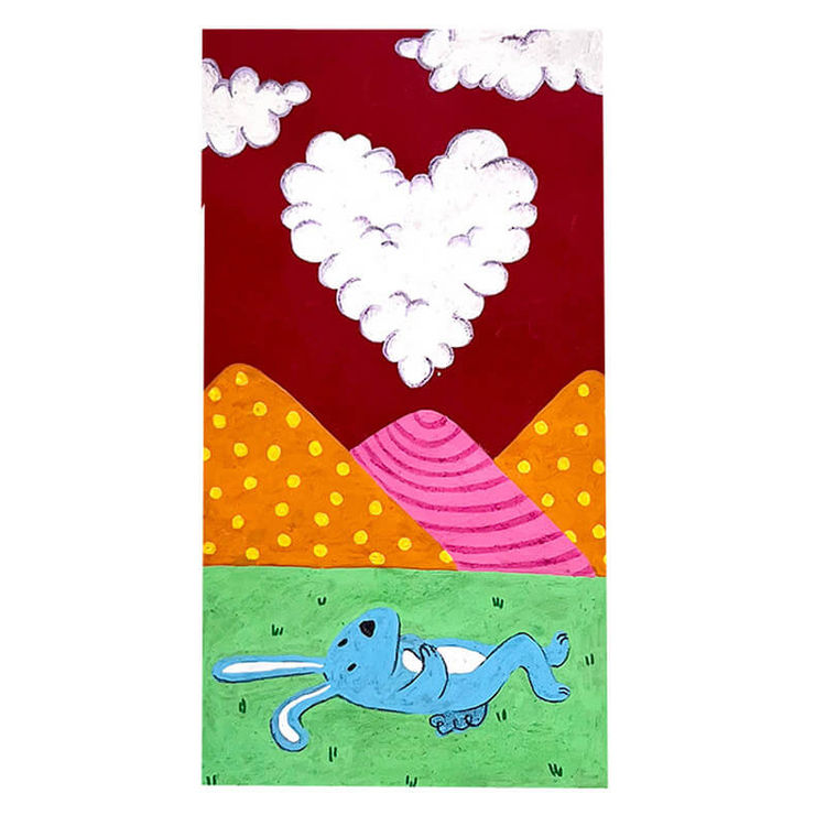 038 Bunny Love - Clouds  by Deepti Sunder