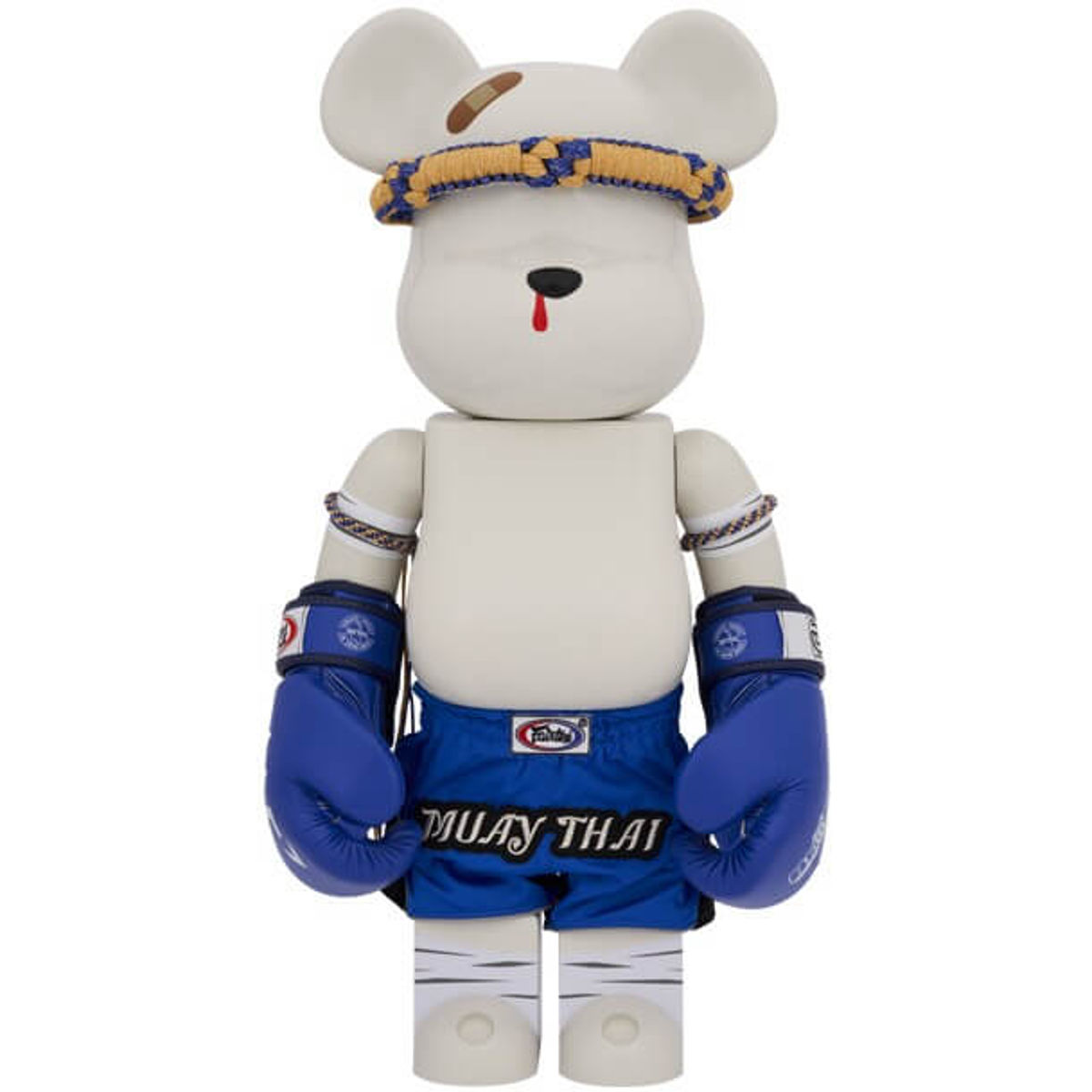 1000% Blue Muay Thai Bearbrick
