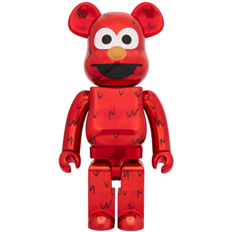 1000% Chrome Elmo : Sesame Street  Be@rbrick by Jim Henson