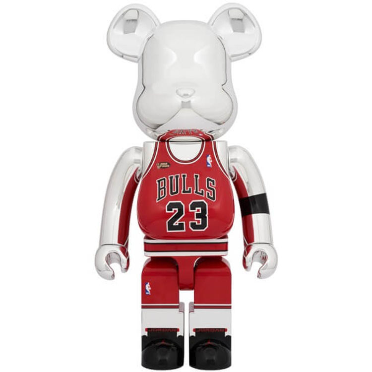 1000% Chrome Michael Jordan : 1998 Last Shot Bearbrick by NBA (National Basketball Association)