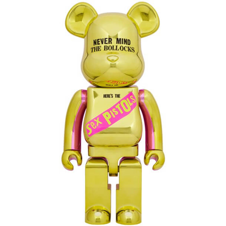 1000% Chrome Nevermind the Bollocks : Sex Pistols Be@rbrick  by Sex Pistols