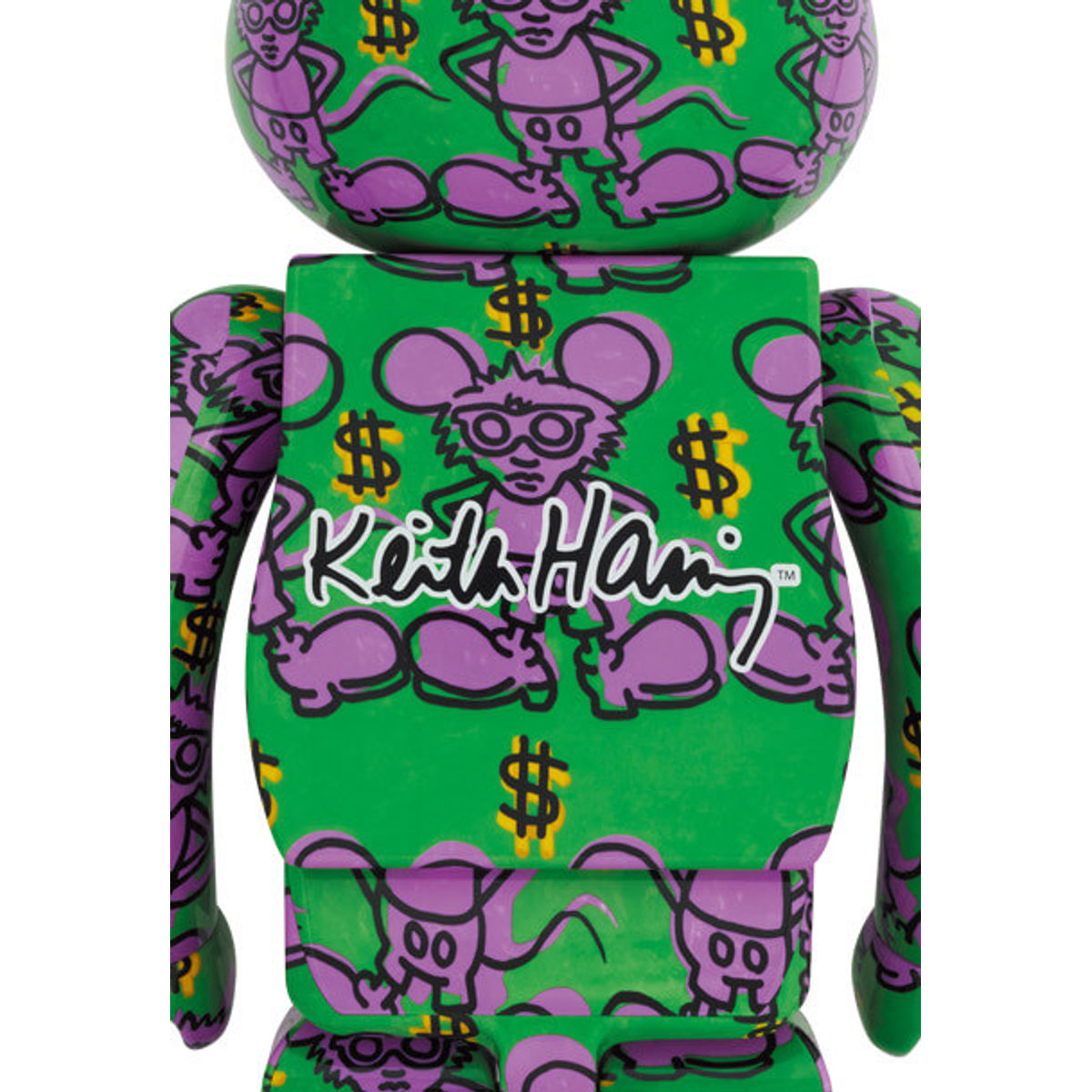 1000% Green Andy Mouse : Keith Haring #11 Be@rbrick
