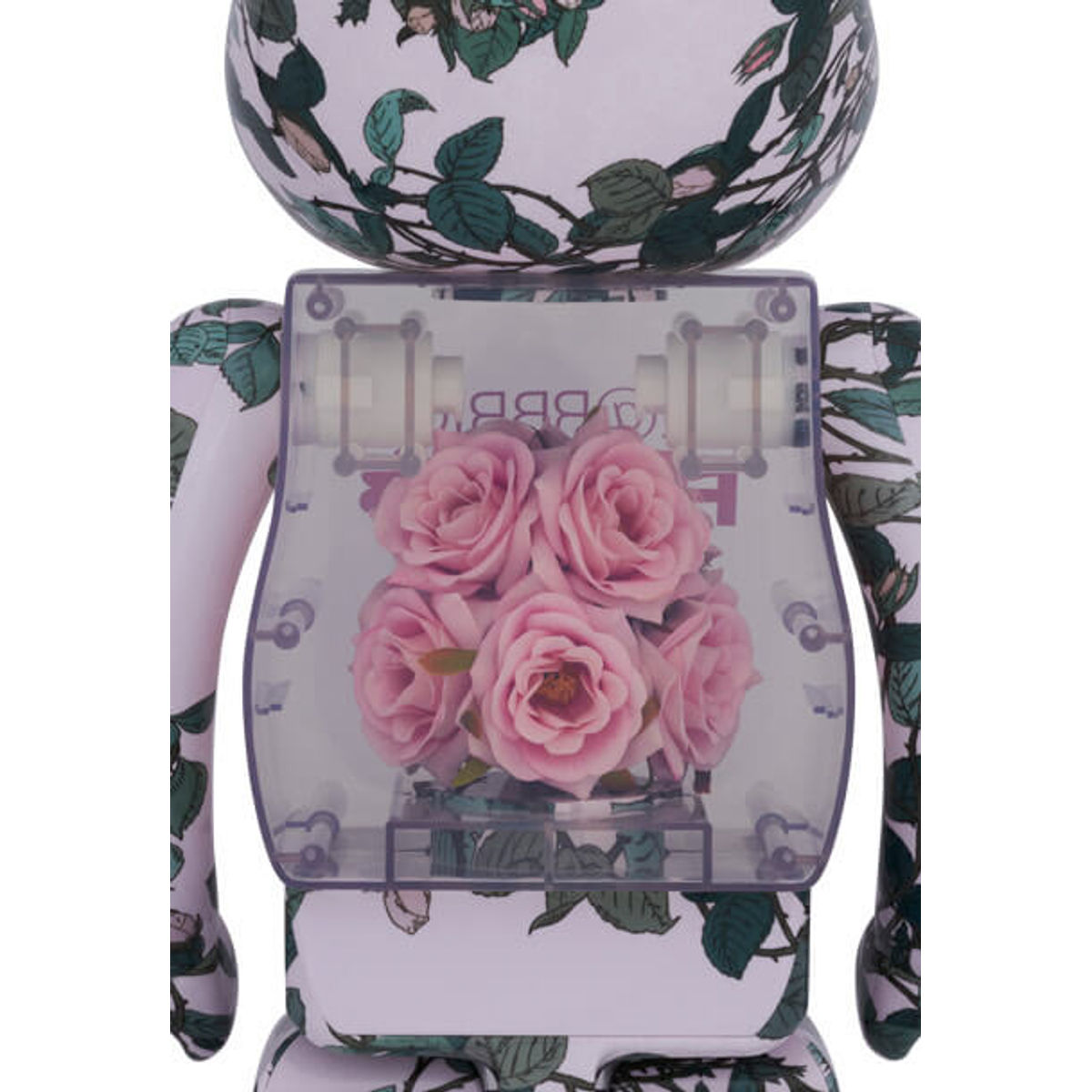 1000% Pink Rose Flor@ Bearbrick