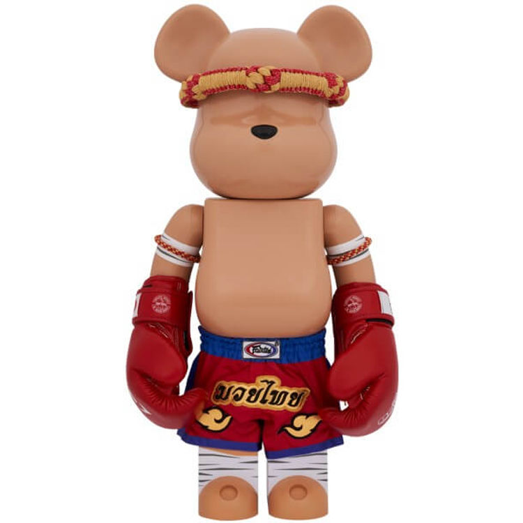 1000% Red Muay Thai Bearbrick by Medicom