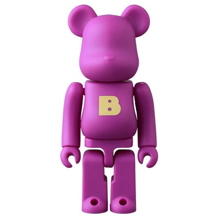 100% Purple Basic 'B' Be@rbrick by Medicom
