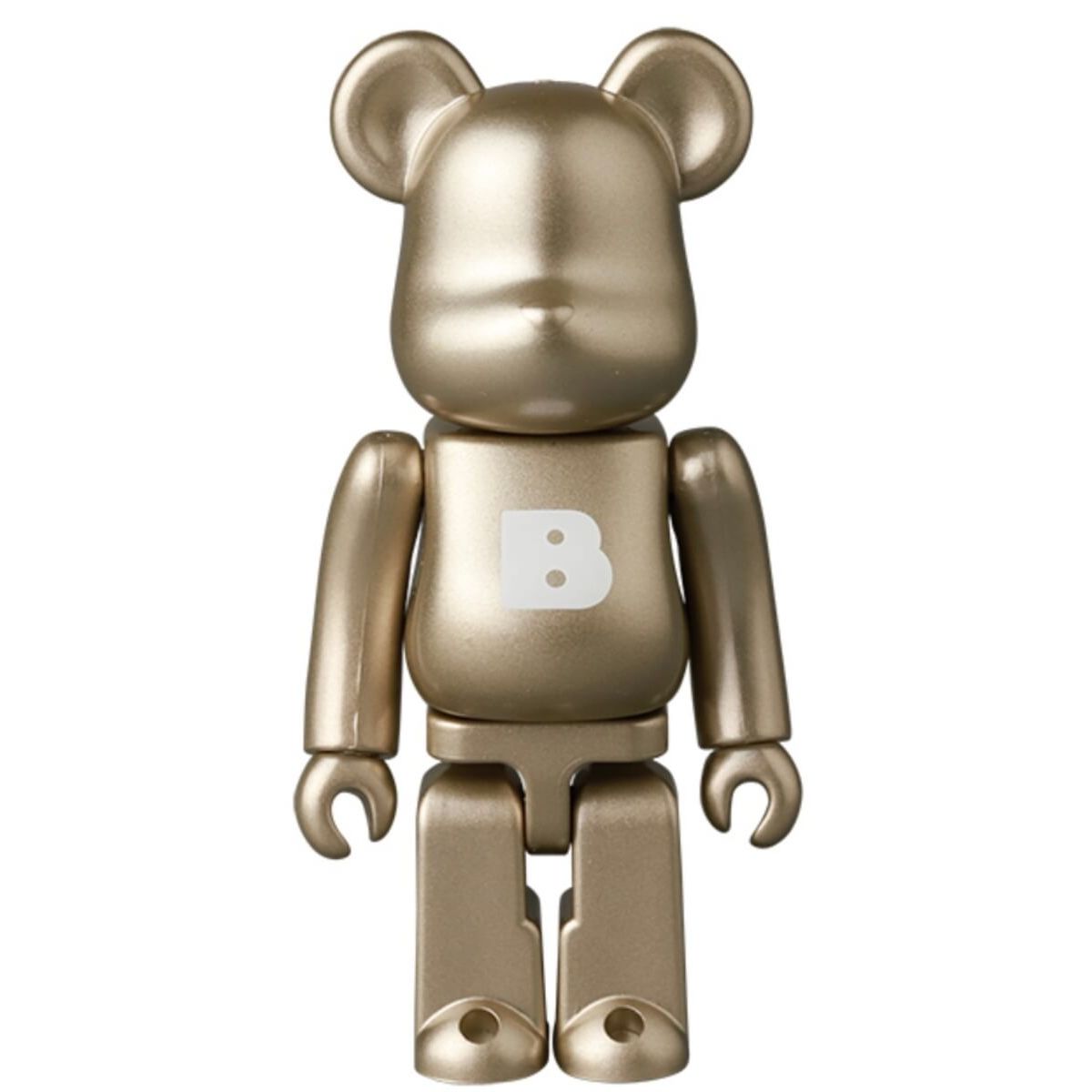 100%  Champagne Gold Basic "B" Be@rbrick