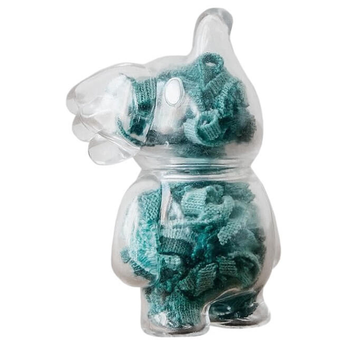 100% Elfie Cloth Strip (Washed Forest Green & Light Green)