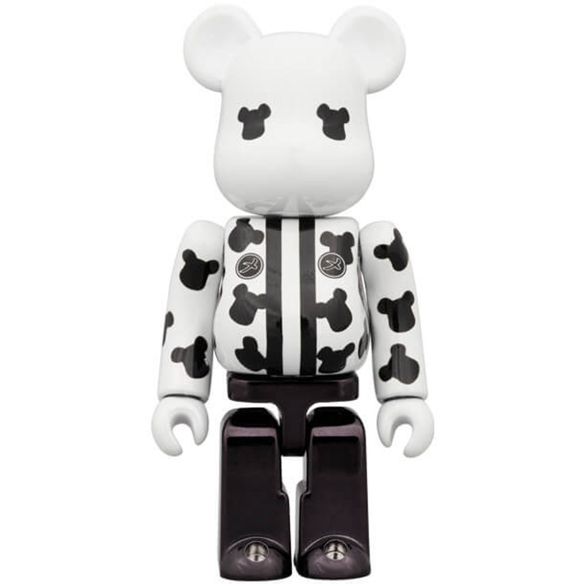 100% Happy White Plating Megumi Bearbrick