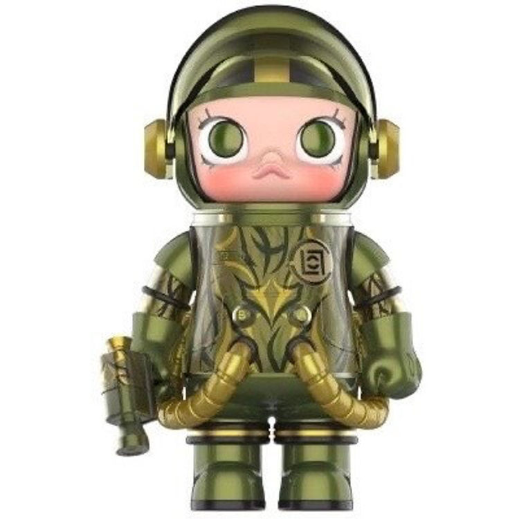 100% Space Molly Clot Olive Alienegra by Kenny Wong