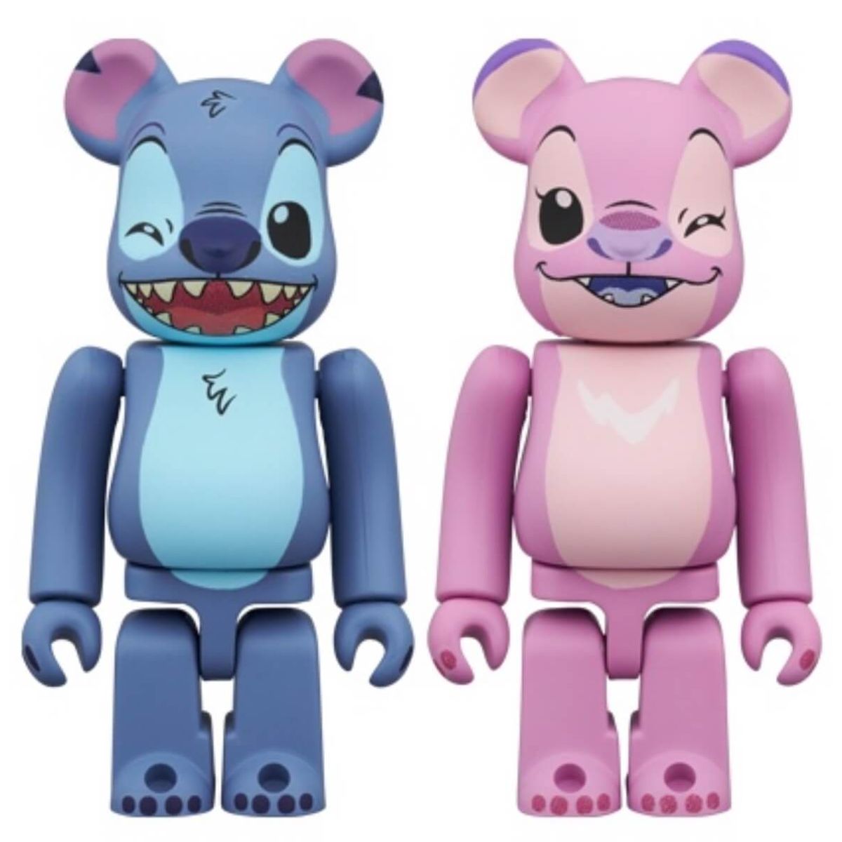 100% Stitch & Angel Bearbrick (Set)