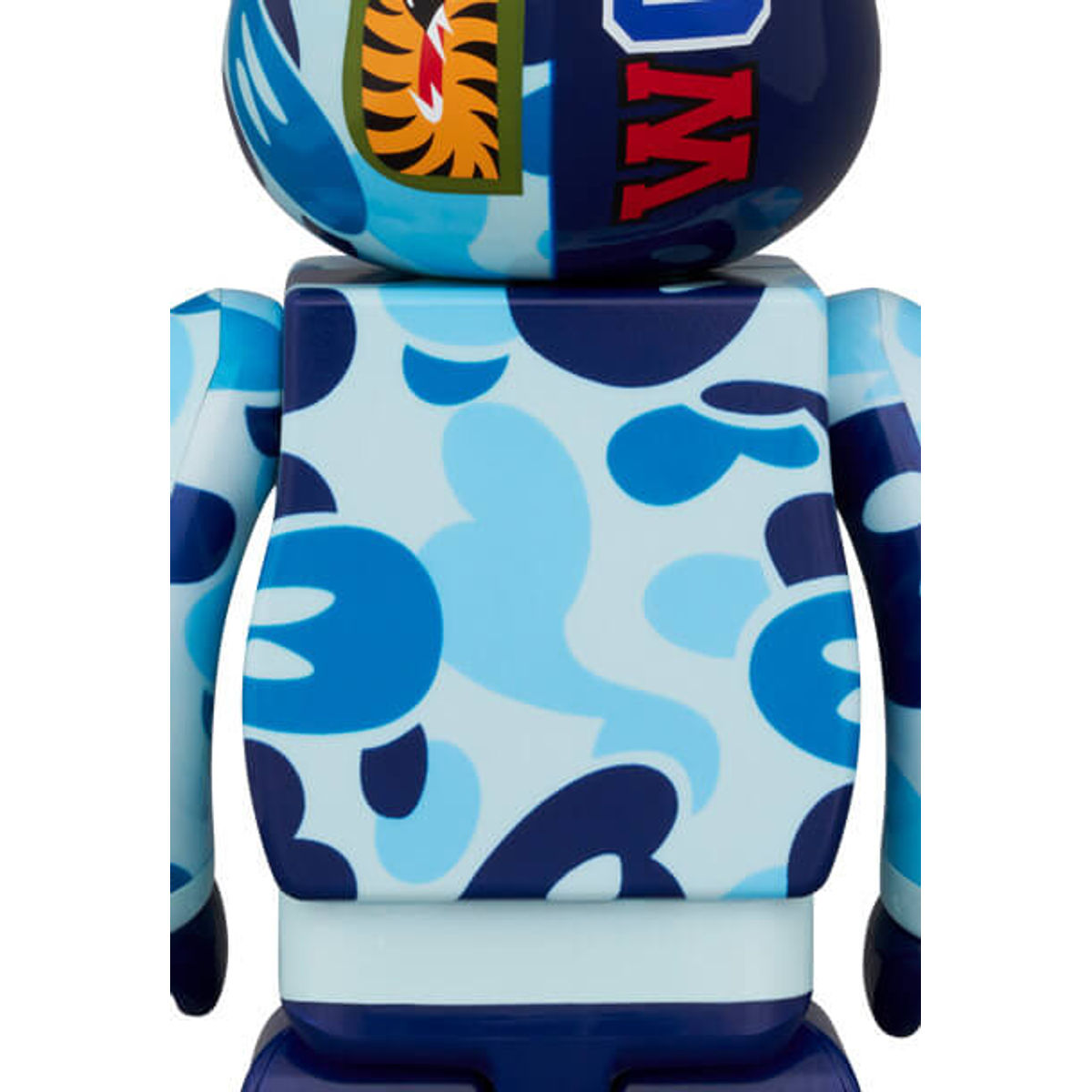 100% + 400% Blue Baby Milo Camo Shark BAPE Be@rbrick (Set)