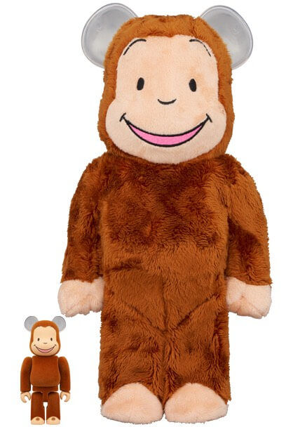 BE@RBRICK Curious e 100％ & 400％ BE@RBRICK Curious George Classic Version 100%+400%