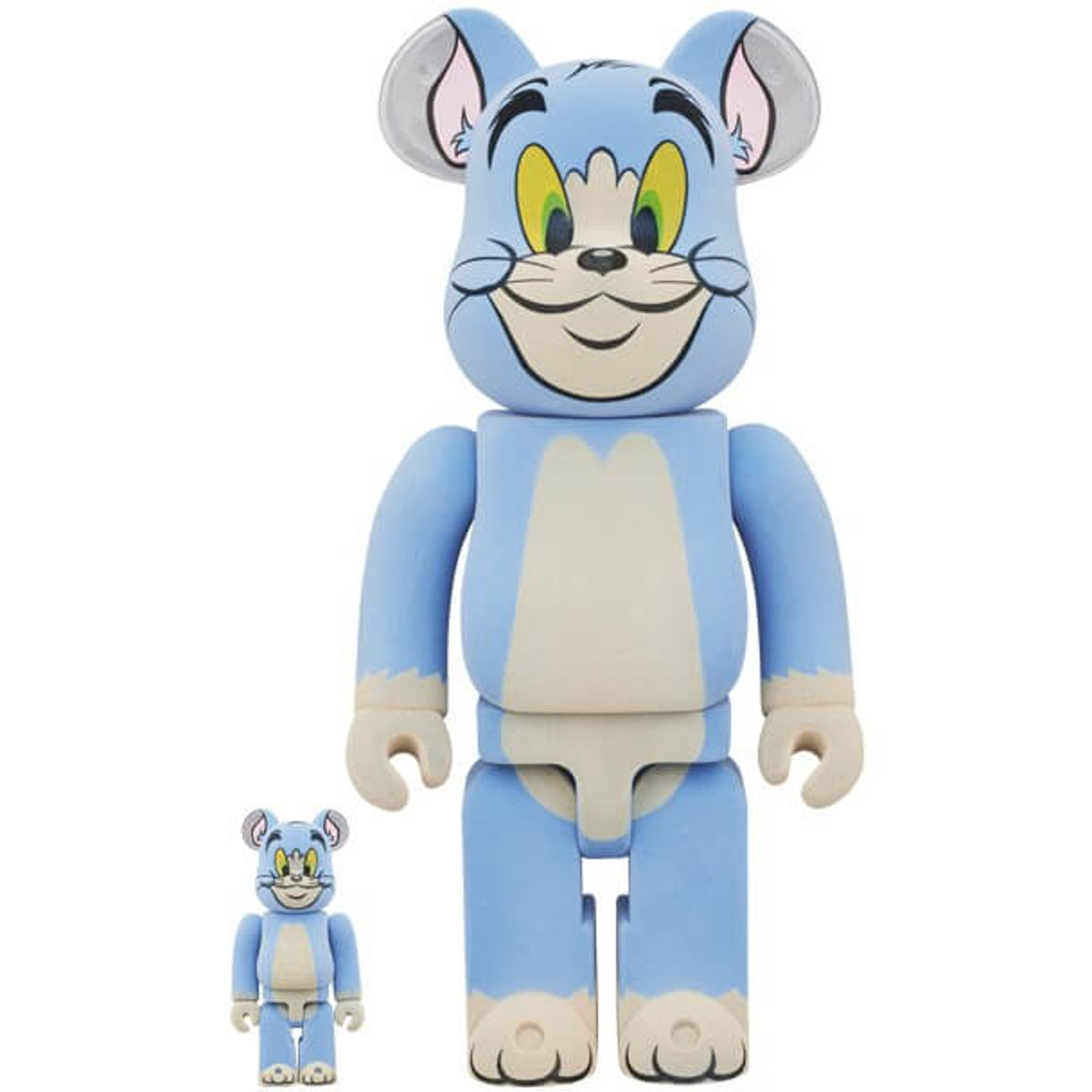 100% + 400% Flocked Classic Color Tom : Tom & Jerry Be@rbrick (Set)