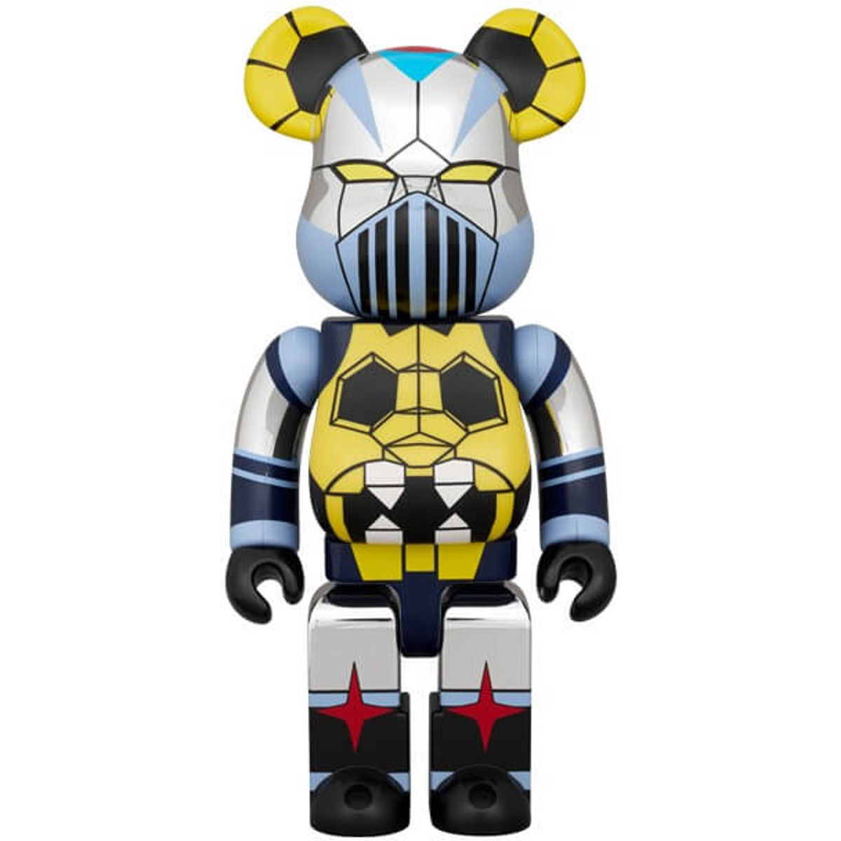 100% + 400% Gaiking Plated Ver Bearbrick