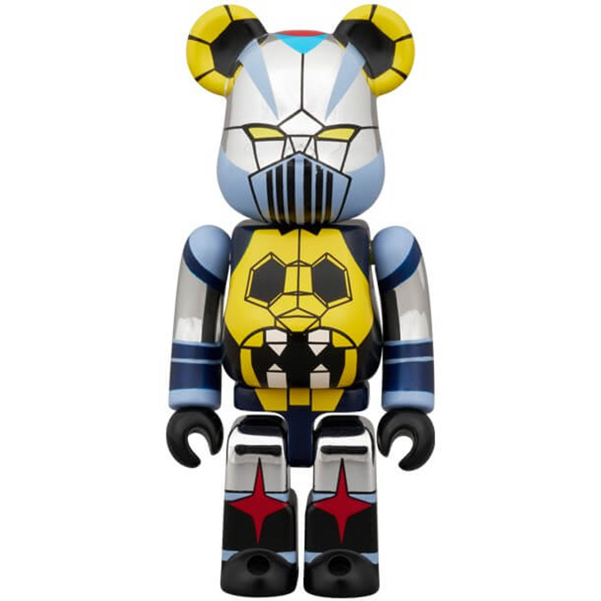 100% + 400% Gaiking Plated Ver Bearbrick