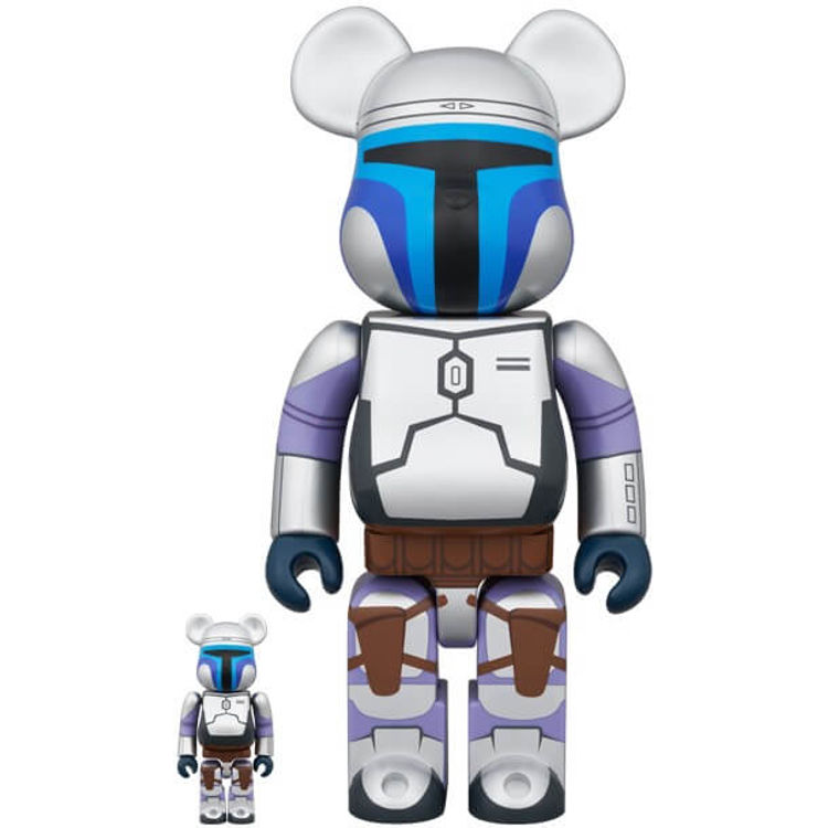 100% + 400% Geonosis Ver. Jango Fett : Star Wars Bearbrick by Star Wars