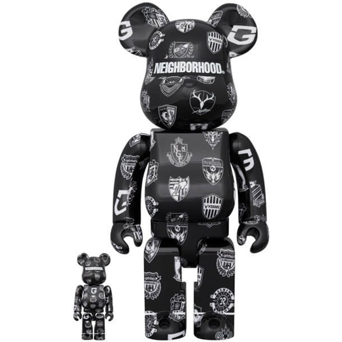 100% + 400% J. League 30th Anniversary x Neighborhood Bearbrick (Set)