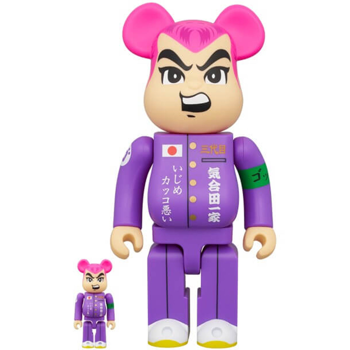 100% + 400% Kigota-kun 2 Bearbrick (Set)
