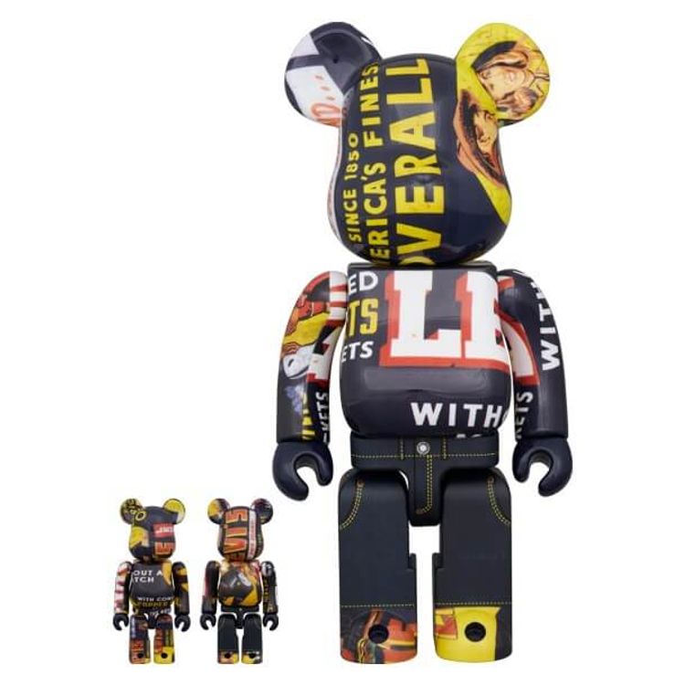 100% + 400% Levi's Banner Bearbrick (Set) by Medicom