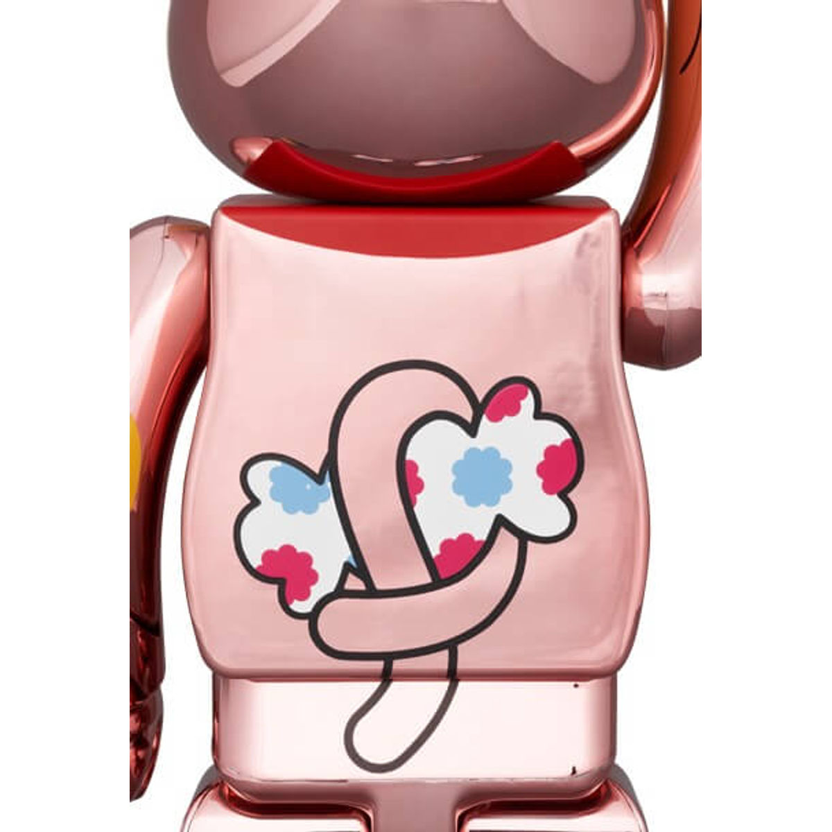 100% + 400% Lucky Cat Peko-chan Money Luck Double Oval Peach Gold Plated (Set)