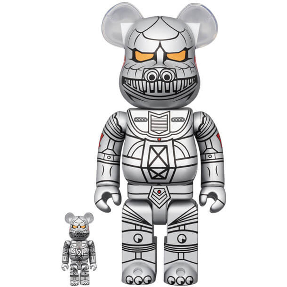 100% + 400% Mechagodzilla 1974 Bearbrick (Set)