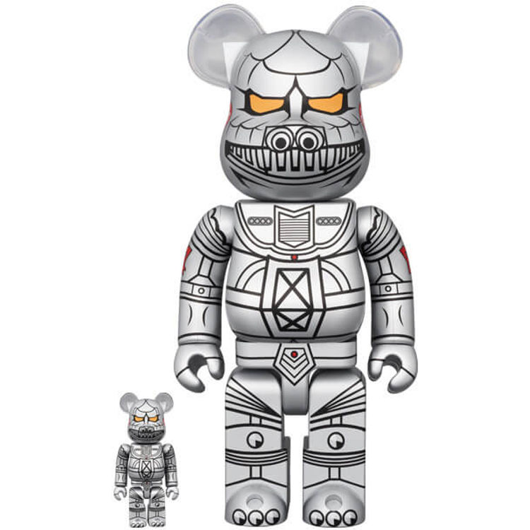 100% + 400% Mechagodzilla 1974 Bearbrick (Set) by TOHO