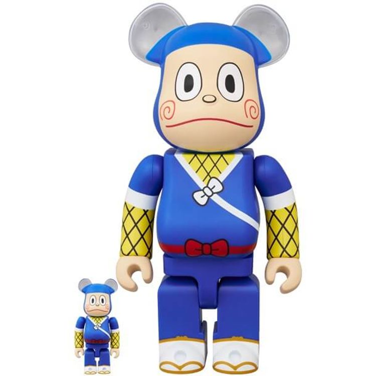 100% + 400% Ninja Hattori-kun Bearbrick (Set) by Fujiko Pro Shogakukan