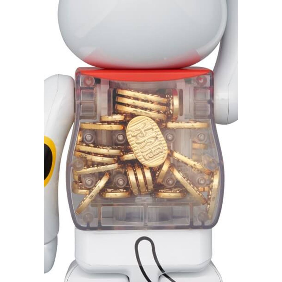 100% + 400% Oval White Plated Lucly Cat (Set)