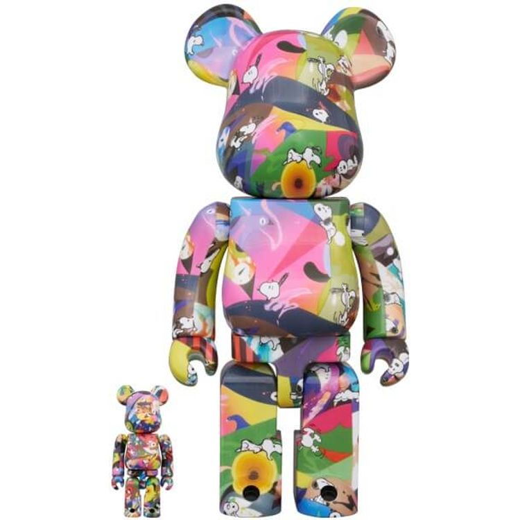 100% + 400% Peanuts x Tomokazu Matsuyama Be@rbrick (Set) by Charles M. Schulz