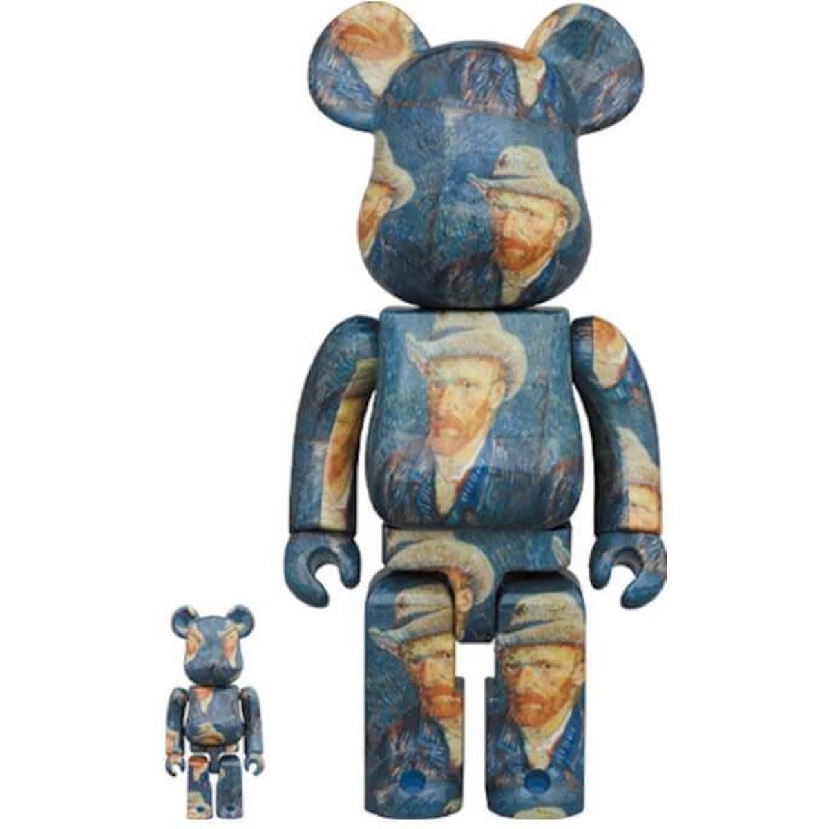 100% + 400% Self-Portrait with Grey Felt Hat Be@rbrick (Set)