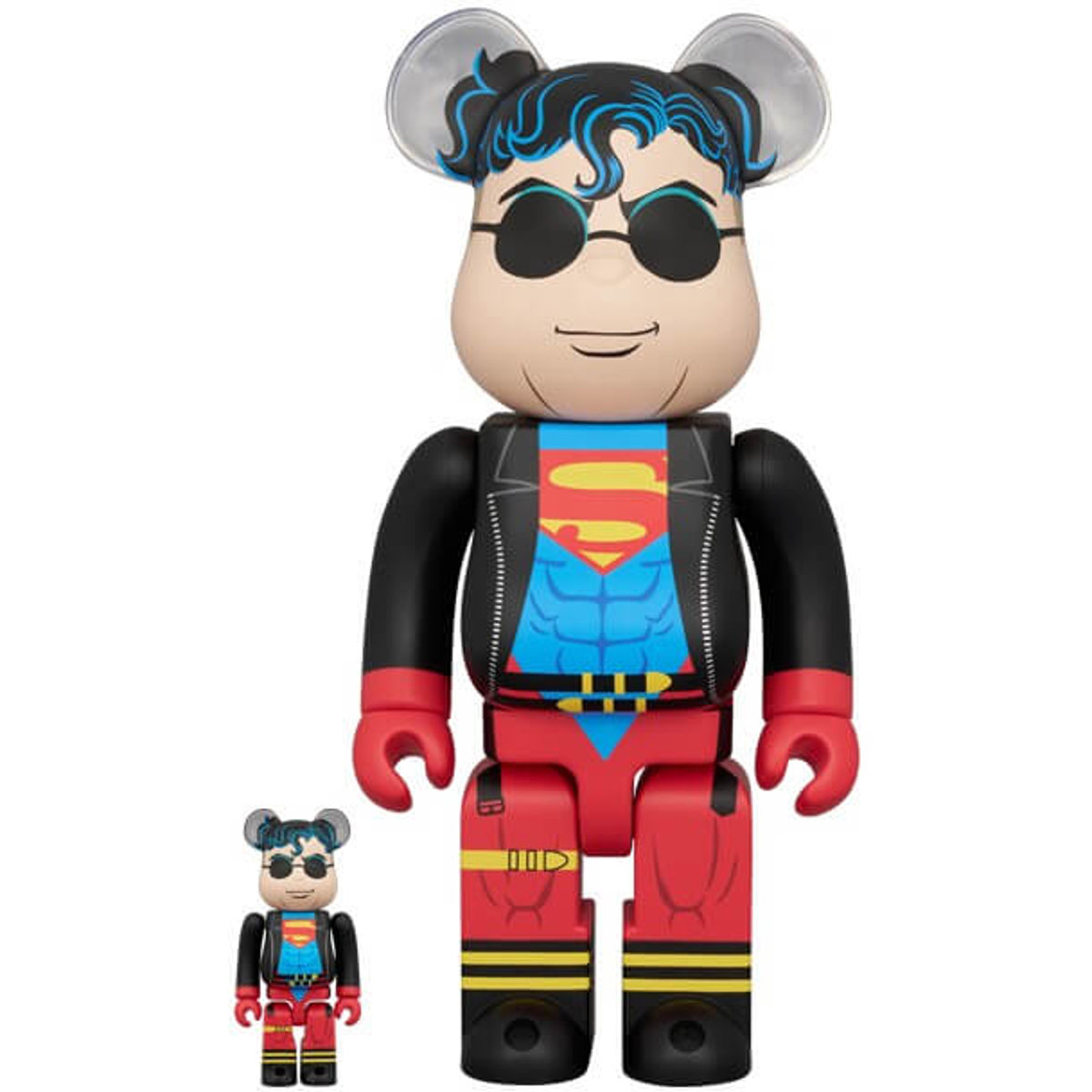 100% + 400% Superboy Bearbrick (Set)