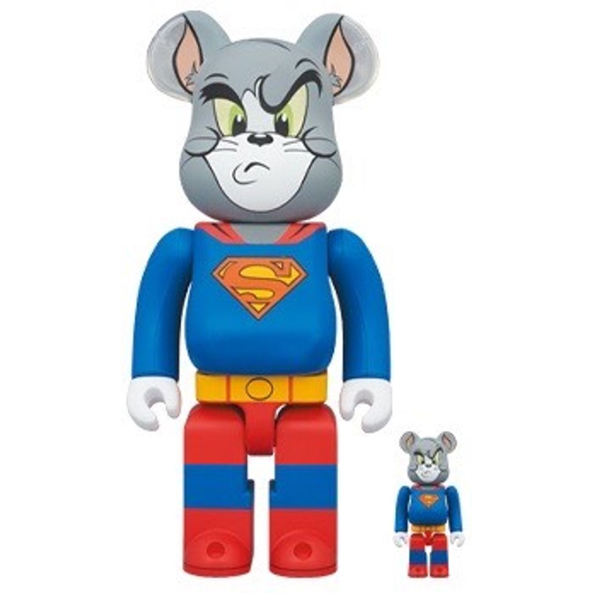 100% + 400% Superman Tom : Tom & Jerry Be@rbrick (Set)