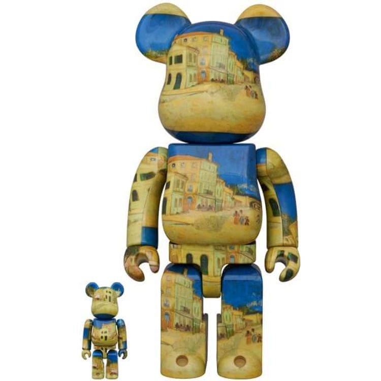 100% + 400% The Yellow House (The Street) Bearbrick by Vincent Van Gogh
