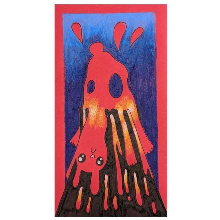 110 Lava Bunny 1 by Julia Oldham