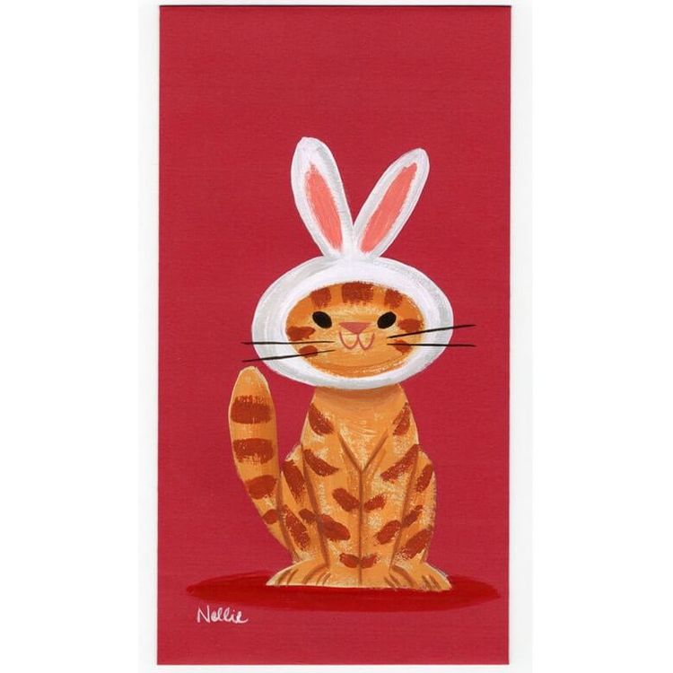 156 Year Of The Cat  by Nellie Le