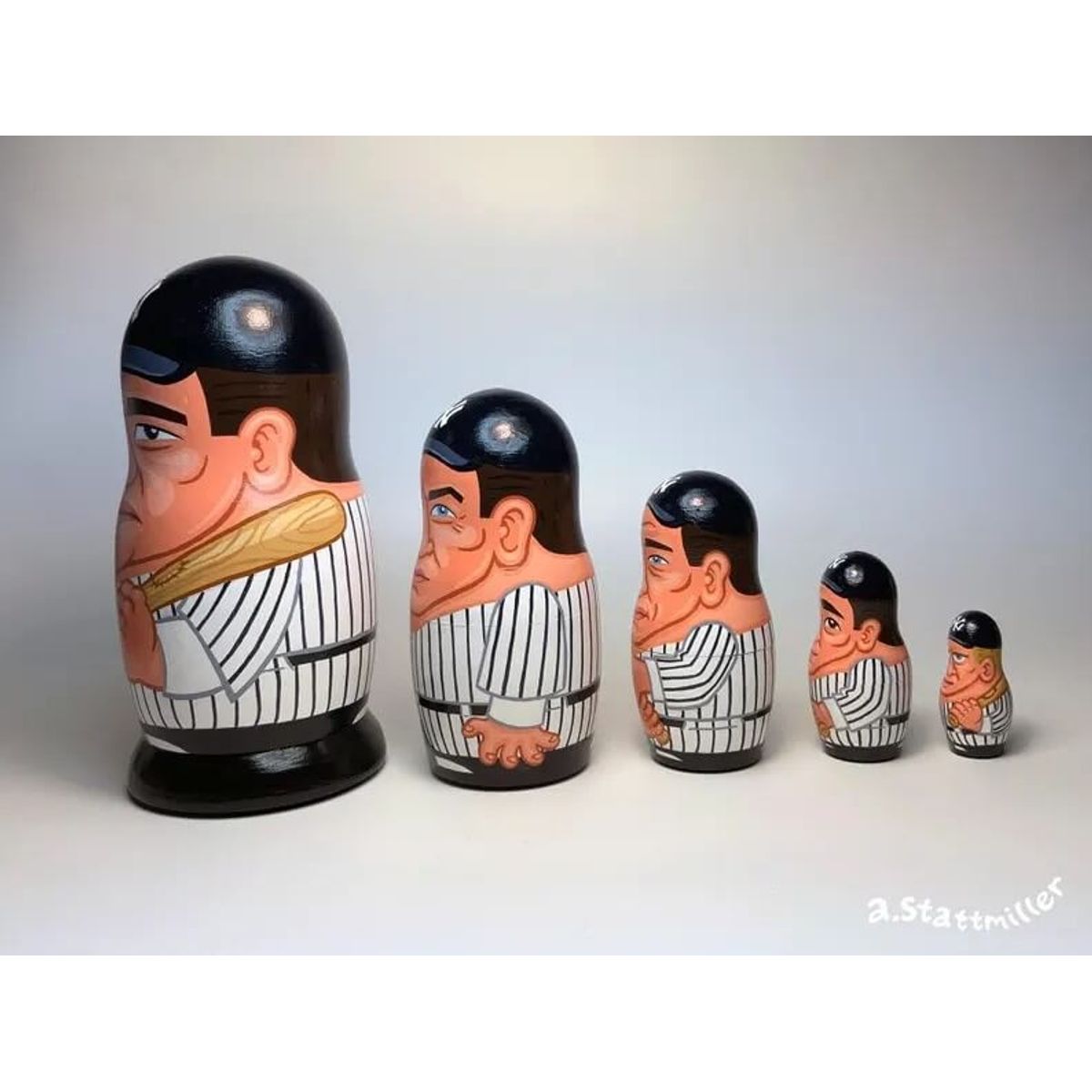 1927 New York Yankees Murderer’s Row Nesting Dolls