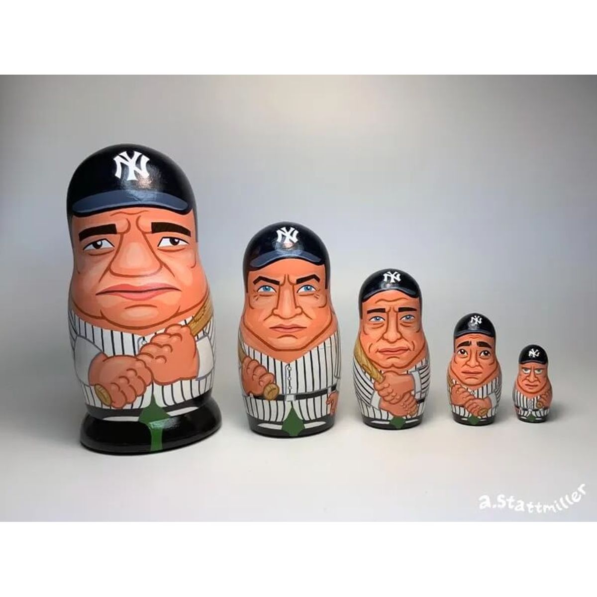 1927 New York Yankees Murderer’s Row Nesting Dolls