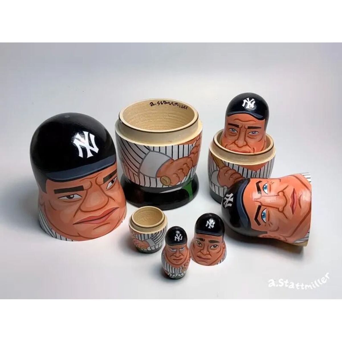 1927 New York Yankees Murderer’s Row Nesting Dolls