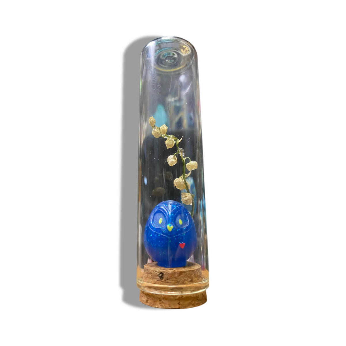1 of 1 Lily of the Valley Curio- 1" Blue JujuOwl 