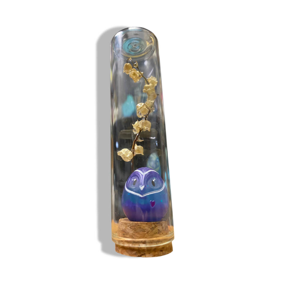 1 of 1 Lily of the Valley Curio- 1" Blurple JujuOwl