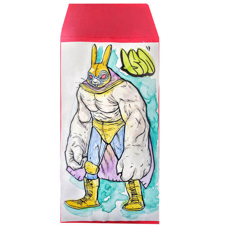 206 Lucha Rabbit  by TMO (Rob Plater)