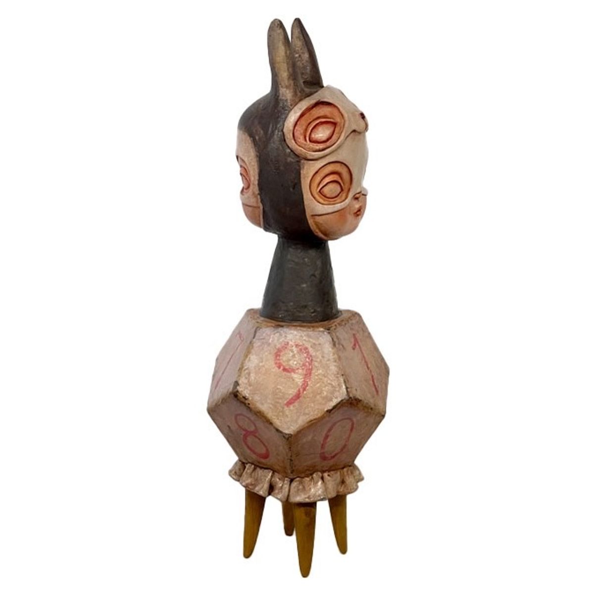 2 Faced Girls Series Gray Rabbit Divination