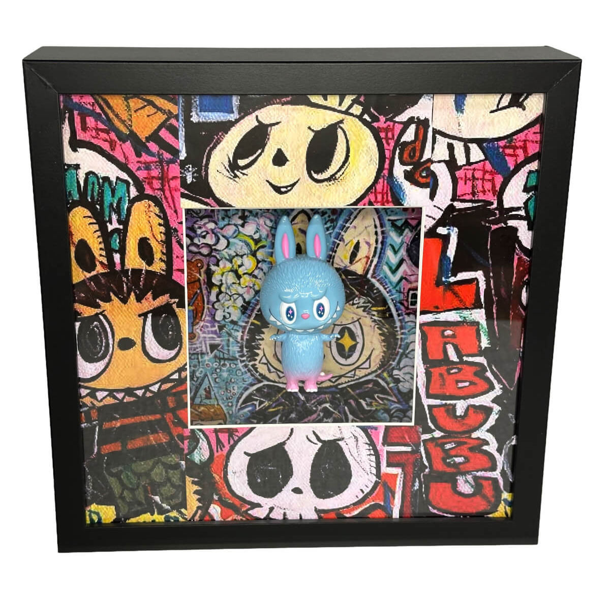 3D shadow box frame Baby Blue