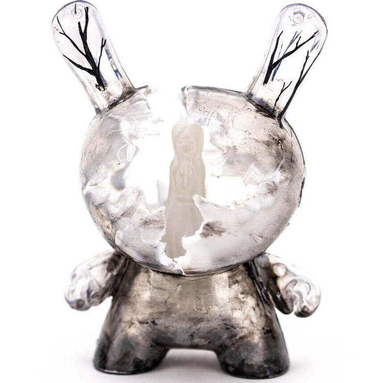 3″ Dunny ghost clear cutout (look)  by NapTimeNoah