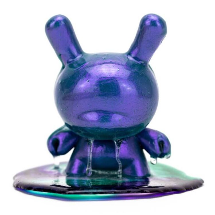 3″ Dunny resin puddle purple (purple poison) by NapTimeNoah