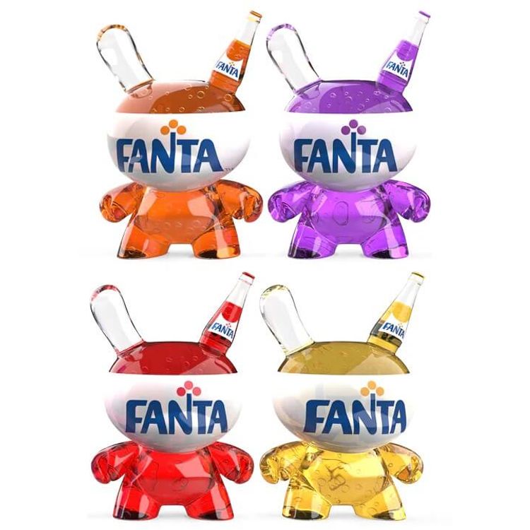 3" Fanta Resin Dunny (Set) by Kidrobot