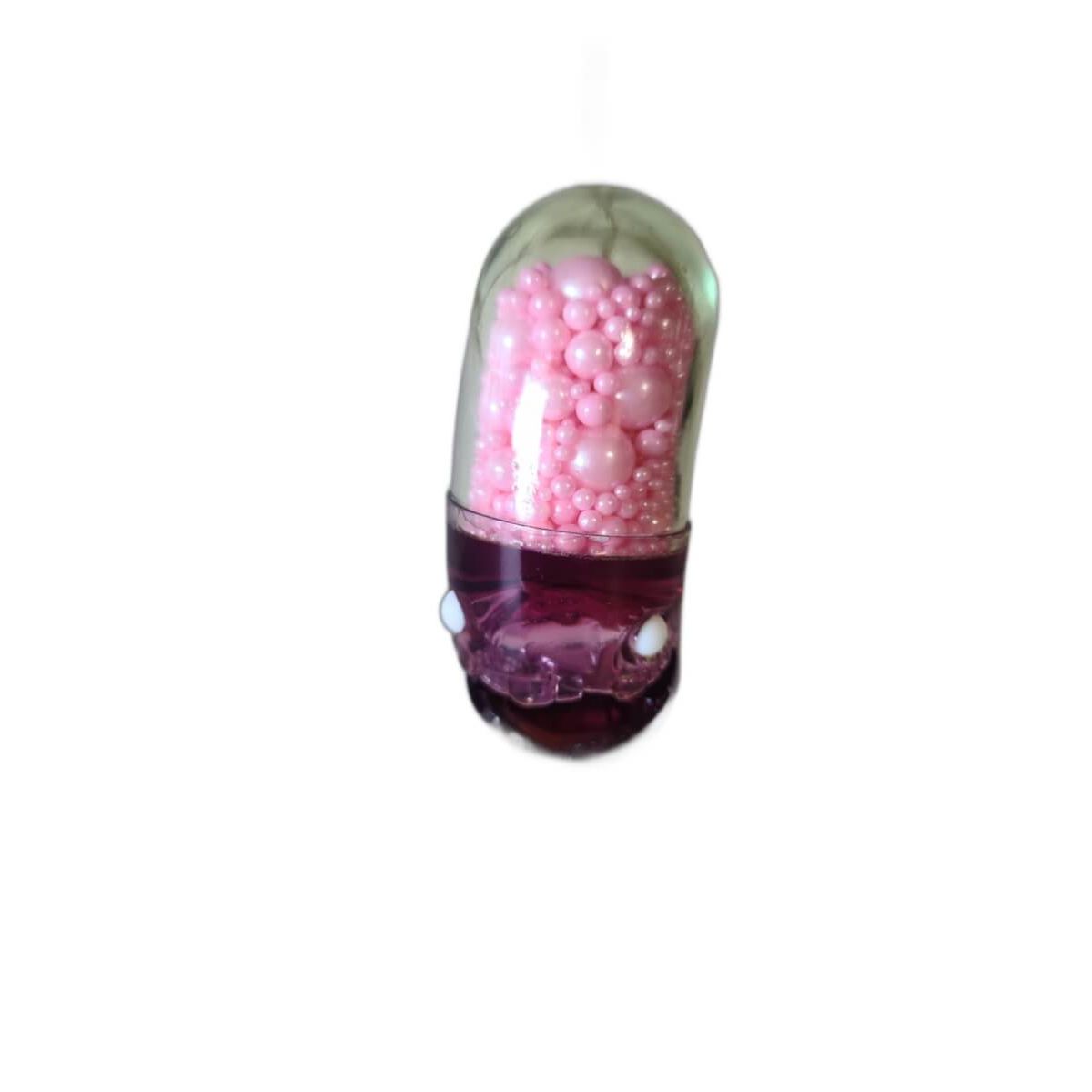 4.5" Translucent Pink Mini Adderall Capsule Pill
